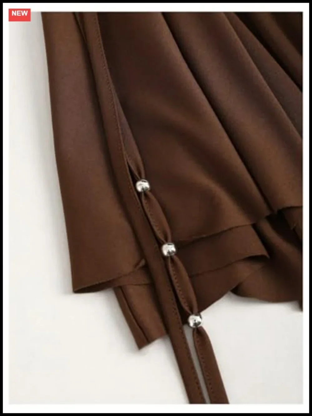 Women's Ruched Asymmetrical Pleated Mini Skirt - Y2K Drawstring